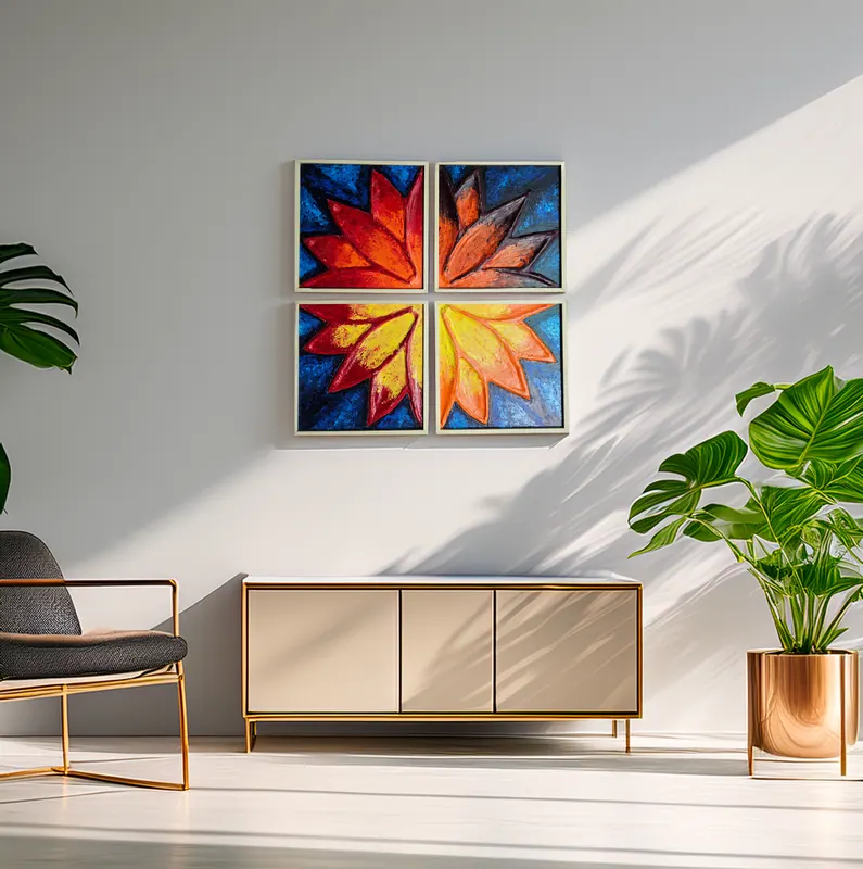 Floral Fragments, ceramic by Simpy Bansal — in the room