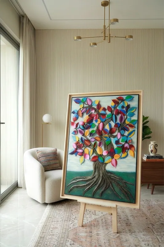 The Divine, ceramic by Simpy Bansal — in the room