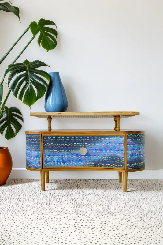 The Midnight Tide, console by Simpy Bansal — in the room