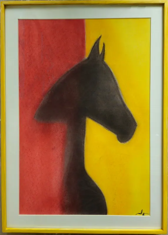 Gentle Spirit, soft pastel by Simpy Bansal — full view