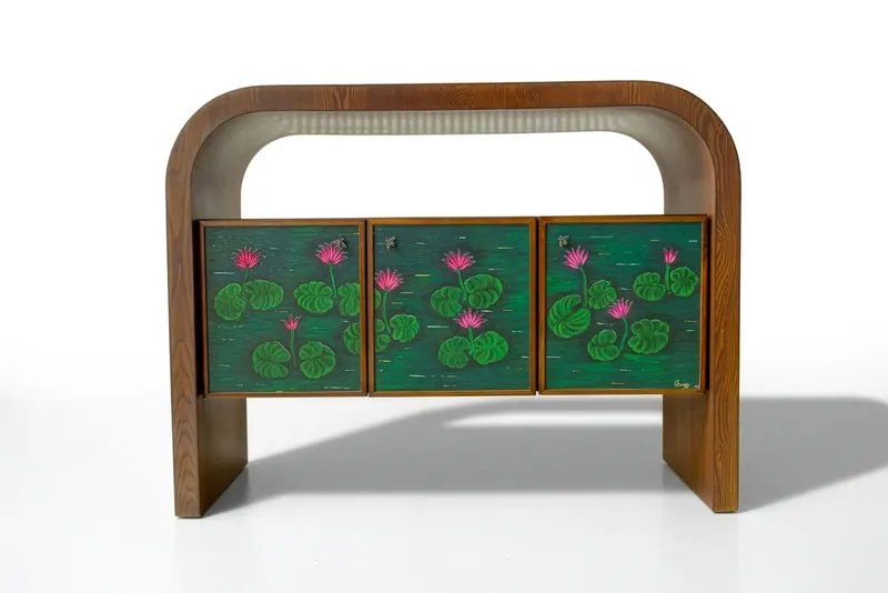 The Floating Lotus, console by Simpy Bansal — full view