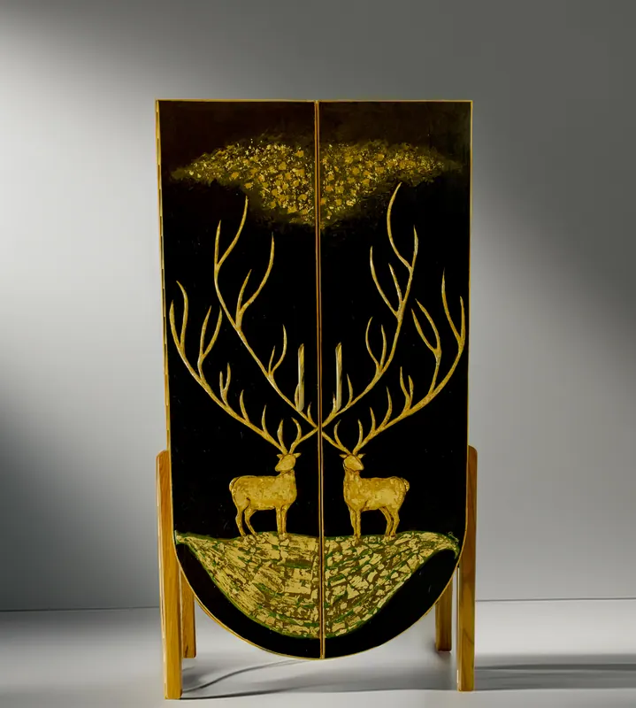The Golden Duo, cabinet by Simpy Bansal — full view