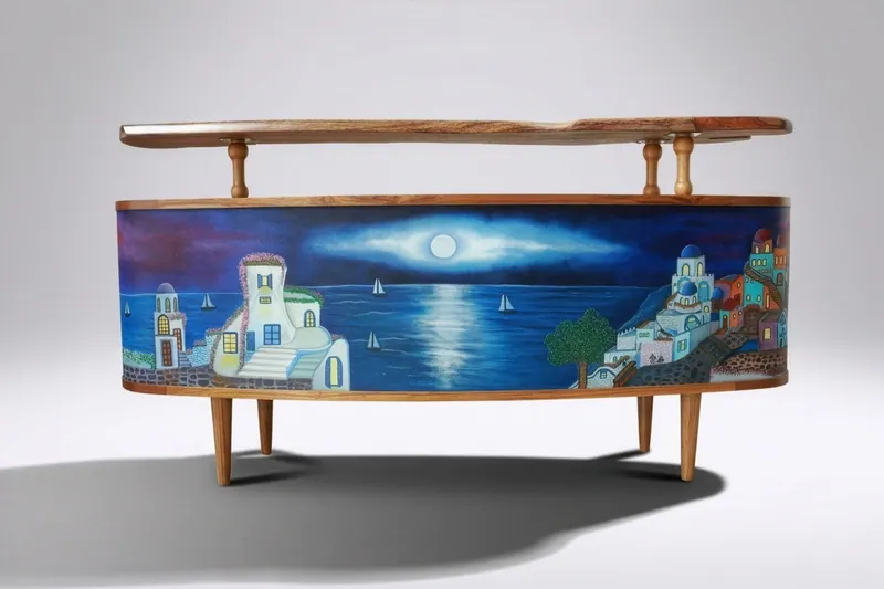 Between Day and Night, console by Simpy Bansal — back view