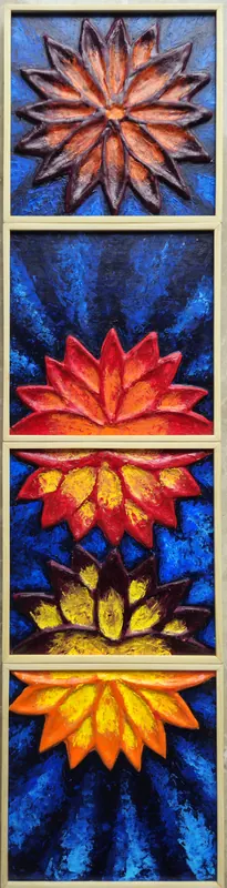 Floral Fragments, ceramic by Simpy Bansal — detail