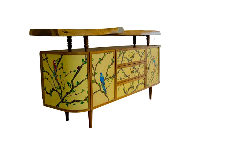 The Perched Edge, console by Simpy Bansal — left view