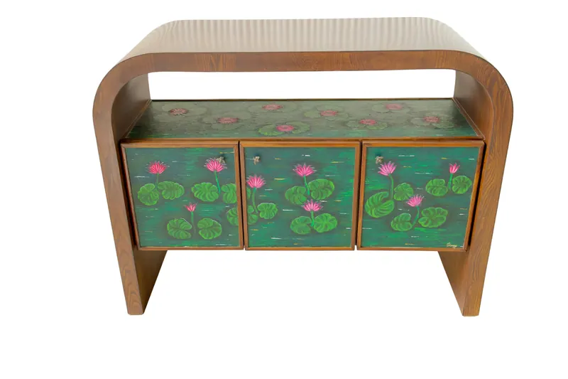 The Floating Lotus, console by Simpy Bansal — top view