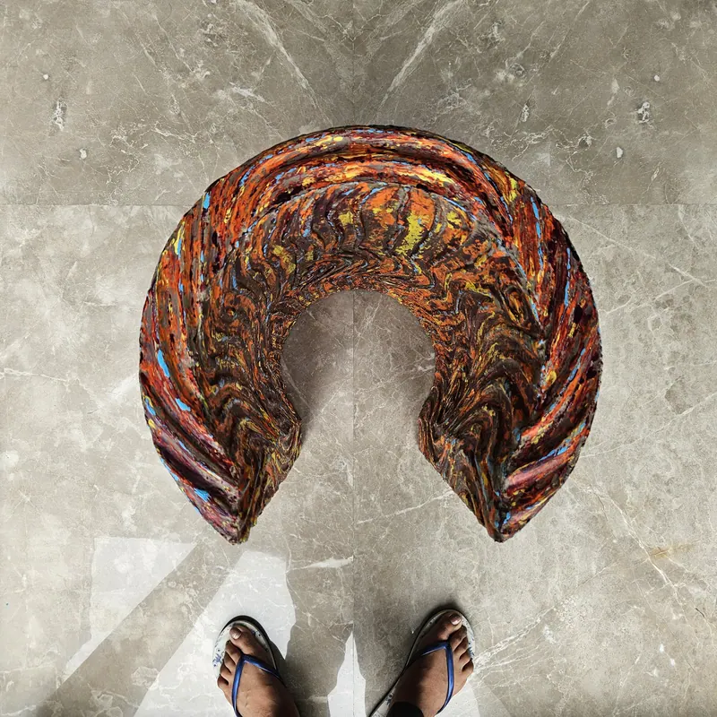 The Core, sculpture by Simpy Bansal — top view