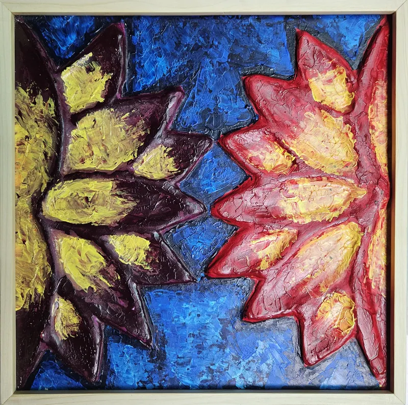 Floral Fragments, ceramic by Simpy Bansal — detail